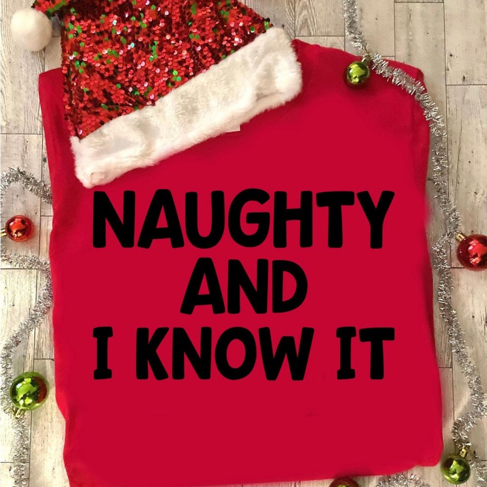 Custom made holiday tees with punny phrases, get it?